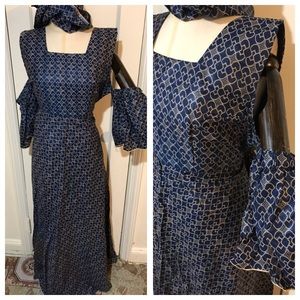 African maxi dress size medium